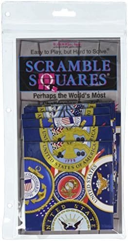 B. Dazzle - U.S Armed Services 9 Piece Scramble Square Puzzle - Challenging Brain Teaser for Children & Adults-Boosts Cognitive Function & Problem Solving