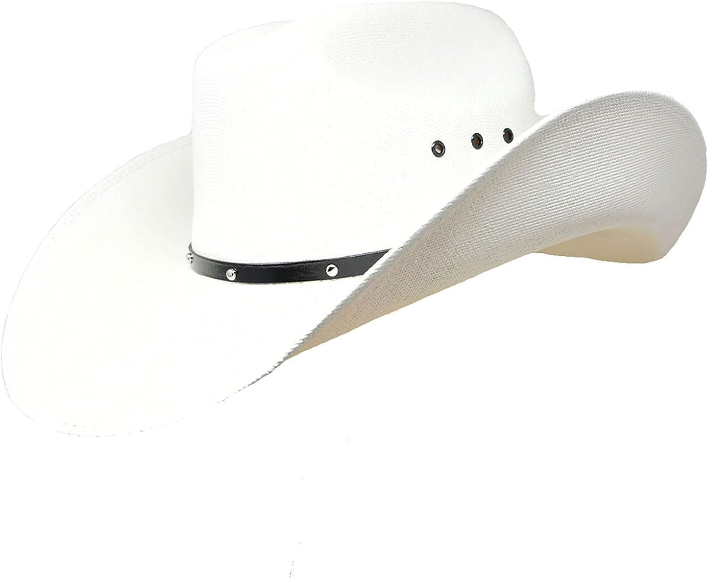 BULLHIDE Straw Collection Men's Double Barrel Ace 50x Straw Western Cowboy Hat with 4 1/4" Shapeable Brim