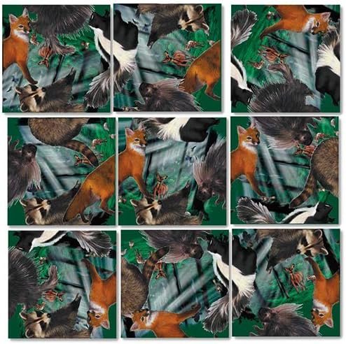 B Dazzle Forest Animals Scramble Squares 9 Piece Puzzle