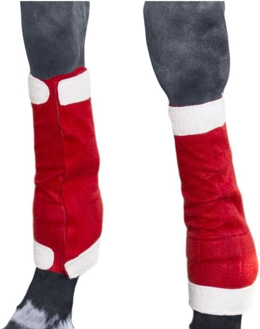 Jti Tough 1 Santa Leg Wraps Red HORSE