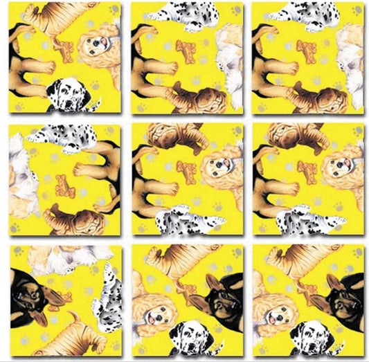 Scramble Squares Puppies 9 Piece Challenging Puzzle - Ultimate Brain Teaser and Mind Game for Young and Senior Alike - Engaging and Creative With Beautiful Artwork - By B.Dazzle