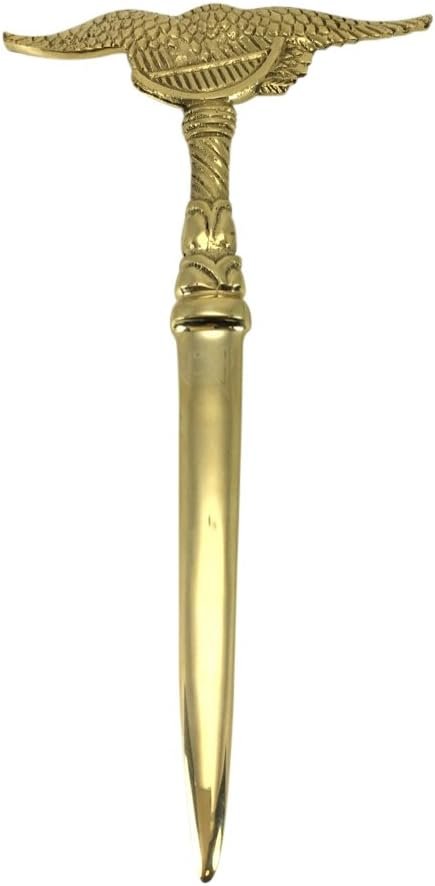 Madison Bay Company Brass Patriotic American Eagle Letter Opener, 7.75 Inches Long