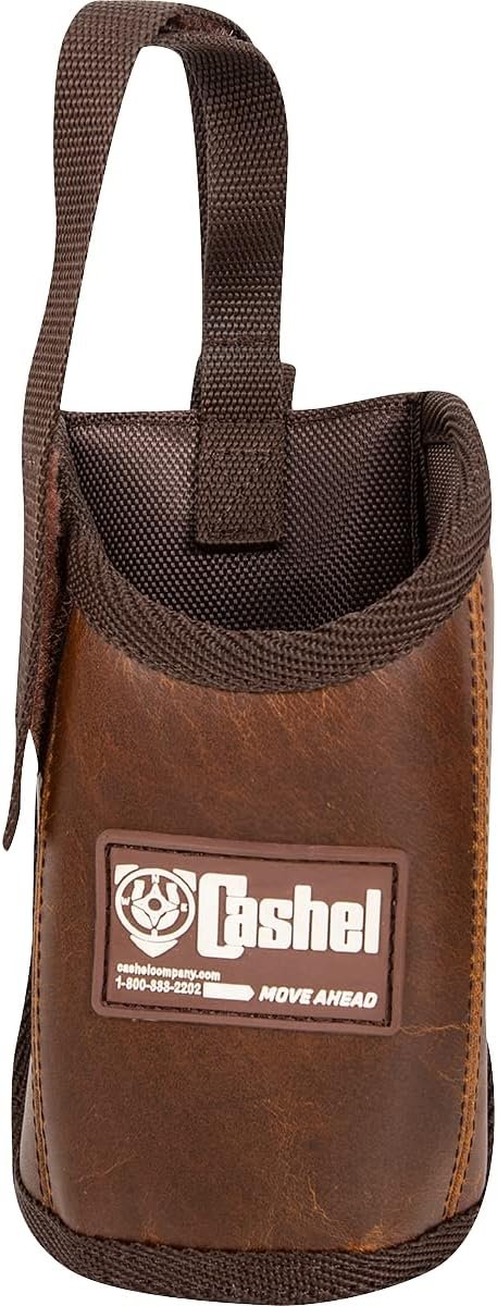 Cashel Pommel Saddle Bag Bottle Holder with Distressed Leather