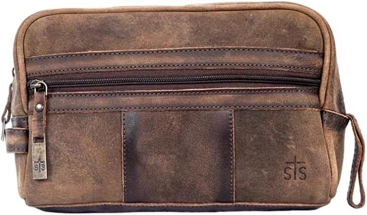 STS Ranchwear The Foreman Shave Kit Brown Leather One Size