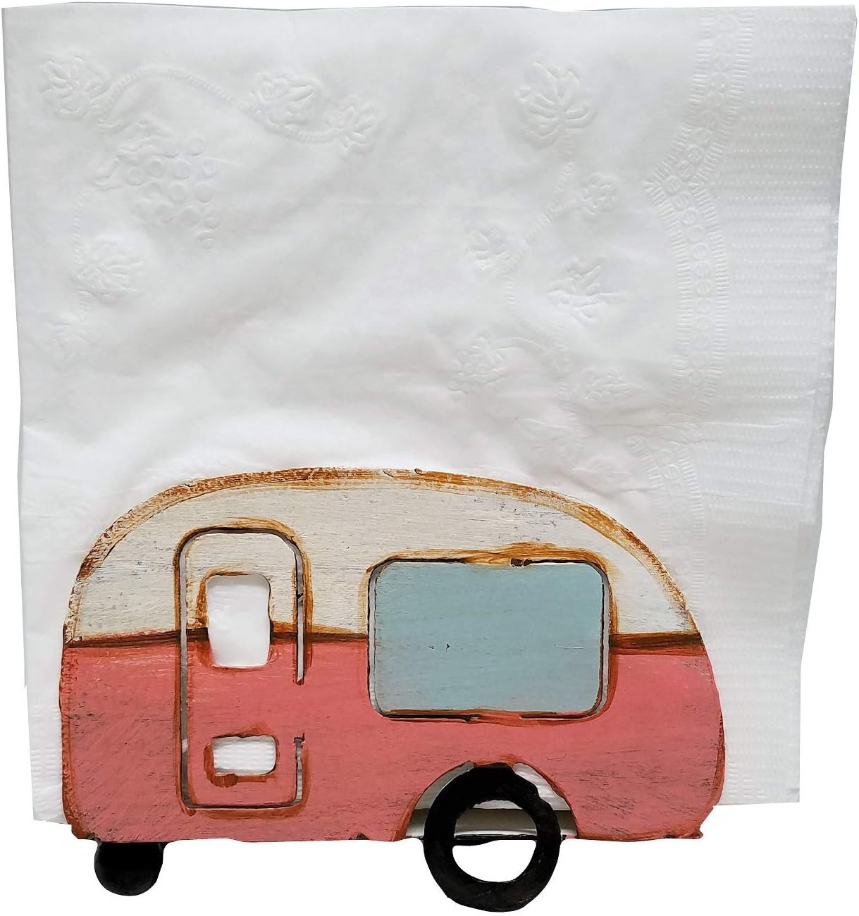 Liphontcta Camping Decor Vintage Camper Napkin Holder, Metal