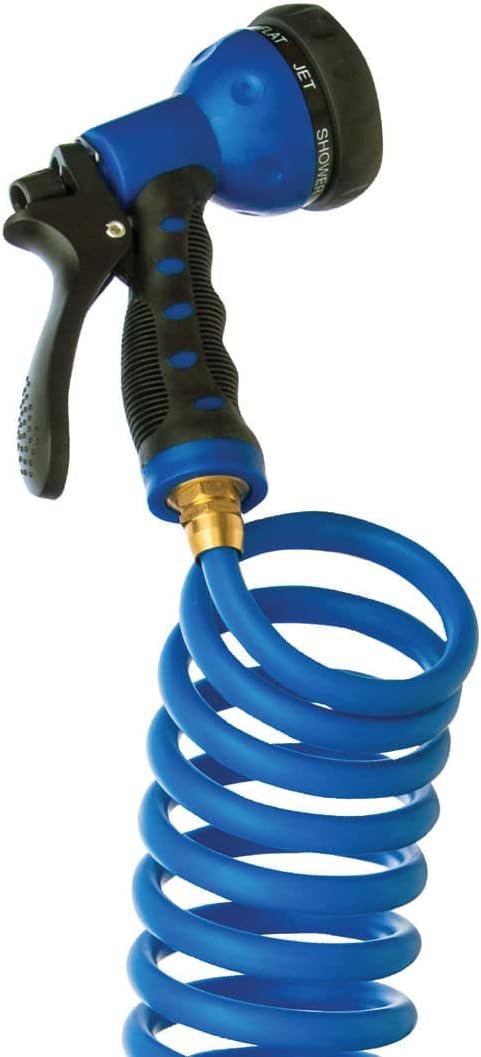 Tough 1 25' Coil Hose with Nozzle