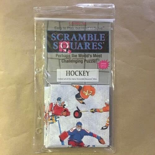 B. Dazzle -Hockey -9 Piece Scramble Square Puzzle - Challenging Brain Teaser for Children & Adults-Boosts Cognition and Problem Solving