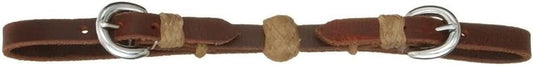 Tough-1 52-580-0-0 royal king leather curb strap w/rawhide ball