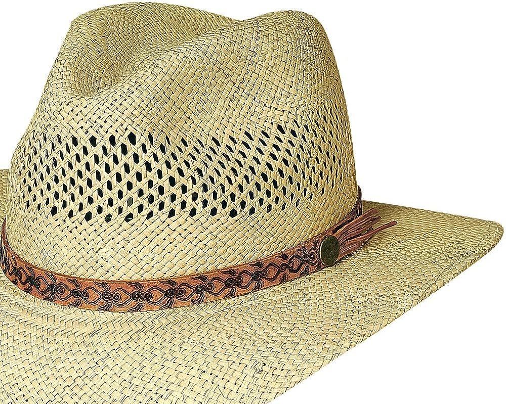 Bullhide "Tropical Breeze" Panama Straw Vented Aussie Hat