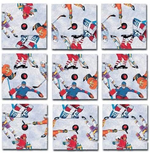 B. Dazzle -Hockey -9 Piece Scramble Square Puzzle - Challenging Brain Teaser for Children & Adults-Boosts Cognition and Problem Solving