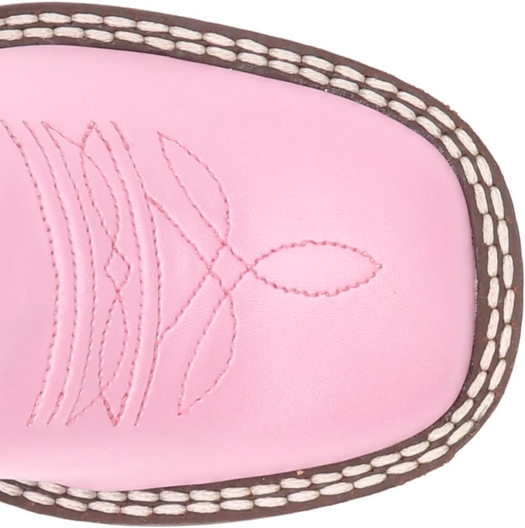 Old West Kids Boots Girl's R W/Silver Toe Rand (Toddler/Little Kid) Boots