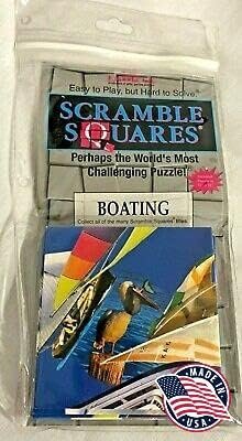 Scramble Squares Boating 9 Piece Challenging Puzzle - Ultimate Brain Teaser and Mind Game for Young and Senior Alike - Engaging and Creative with Beautiful Artwork - by B.Dazzle