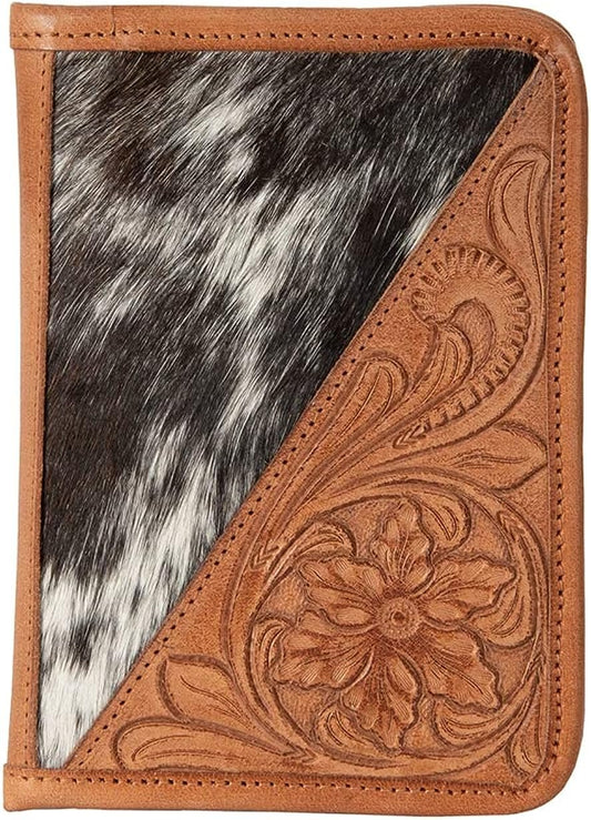 STS Ranchwear Everyday Western Style Full Grain Leather Yipee Kiyay Collection Magnetic Wallet, Multi