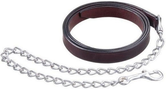 Royal King Leather Lead w.Nickel Chain 1 Drk Oil